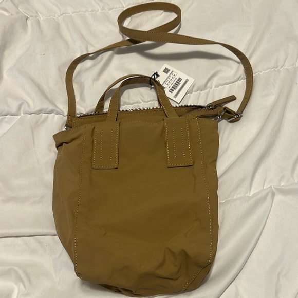 NWT Zara Rectangular Shopping Bag Camel/Tan - Picture 3 of 5